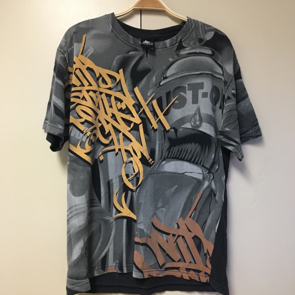 Vintage Wild style technicians shirt size large hiphop graffiti